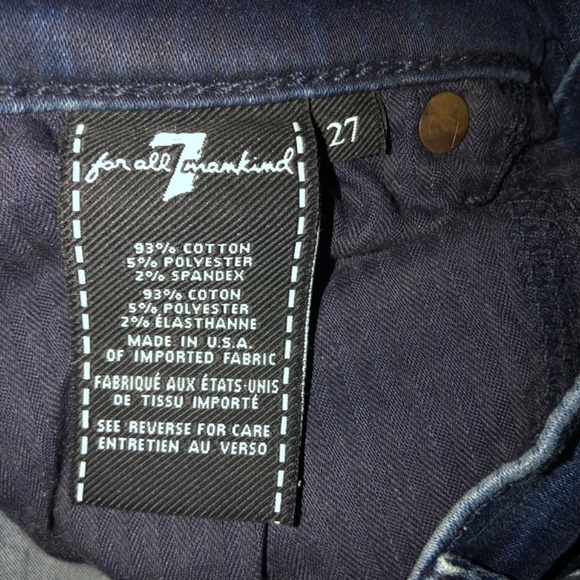 7 for  all mankind high waist vintage bootcut jeans with a flare - Picture 6 of 8